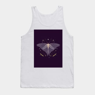 Wiccan witchcraft Moth and magic of night 1 Tank Top